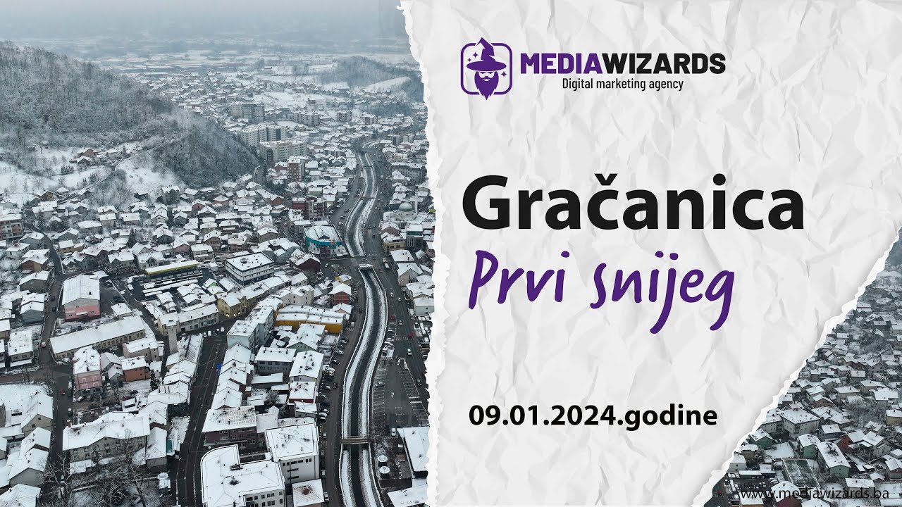 Snijeg u Gračanici | Prvi snijeg u 2024-toj | 09.01.2024. [4K]