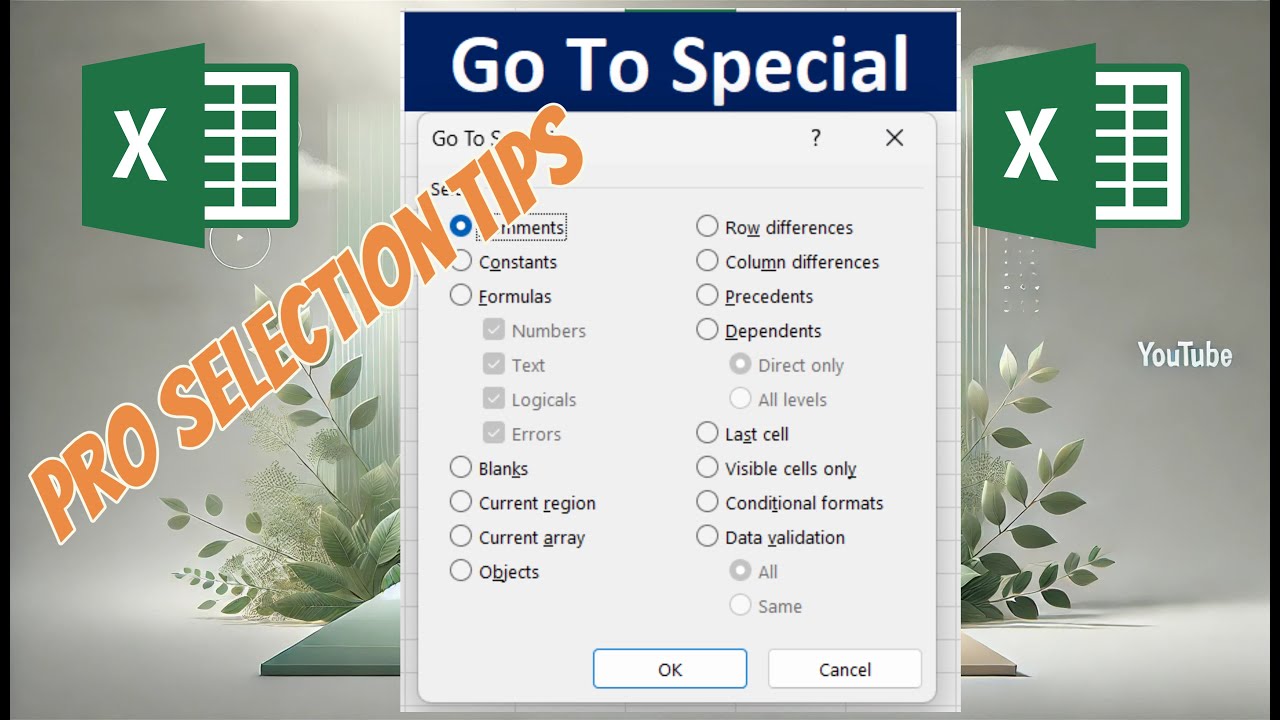 Excel မှာ အလွန်အသုံးဝင်တဲ့ Go To Special အကြောင်း