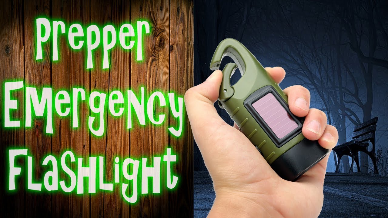 (EMERGENCY!) A Hand Crank Flashlight - MECCO Hand Cranking Solar Flashlight Review