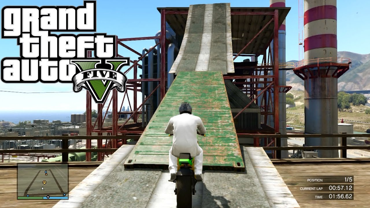 GTA 5 ONLINE Trial ( Fun Custom Race ) GTA V MULTIPLAYER
