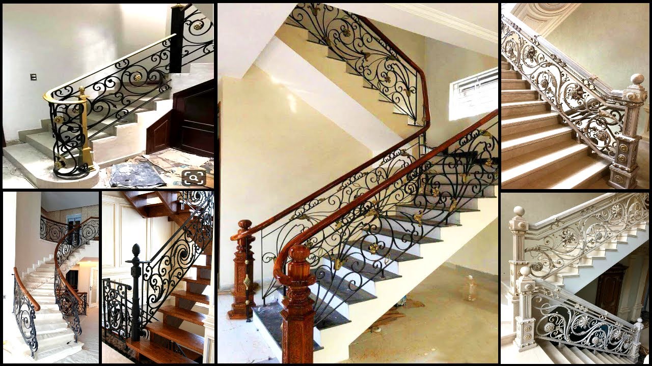 Top 30+ Classic Wrought Iron Stair Railing Design || Railing Design For Professional Villas