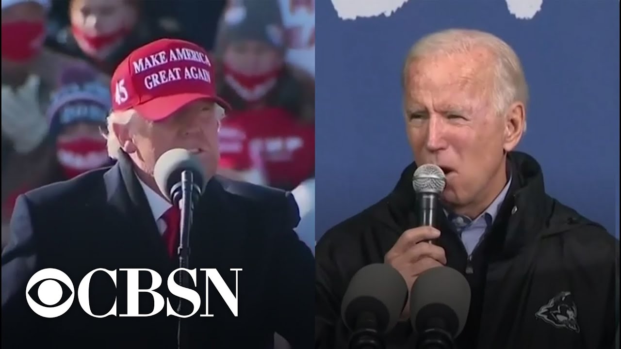 Trump and Biden hit key states in final campaign stops