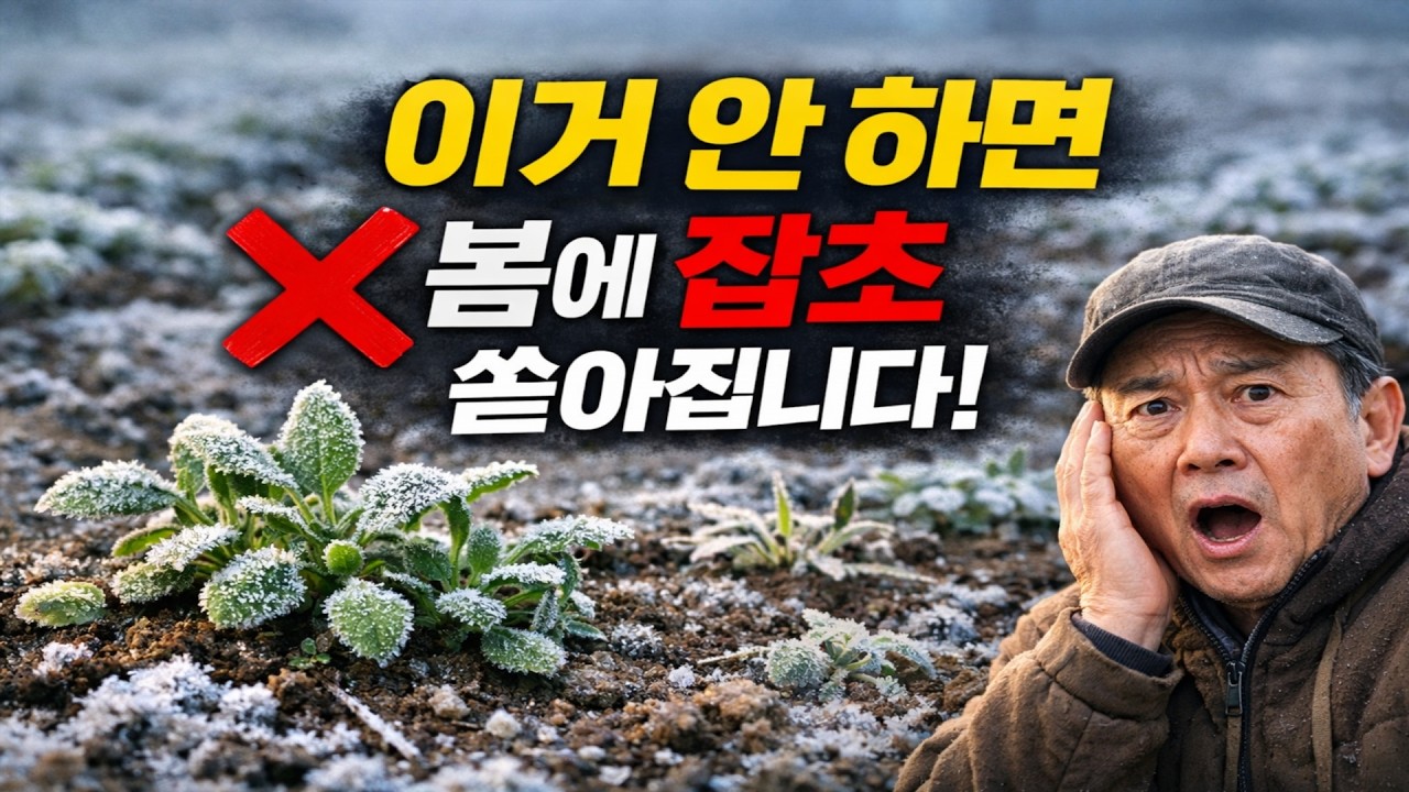 겨울에 잡초 씨앗 다 죽는다고요? 봄에 '이것' 안 하면 100% 후회합니다.