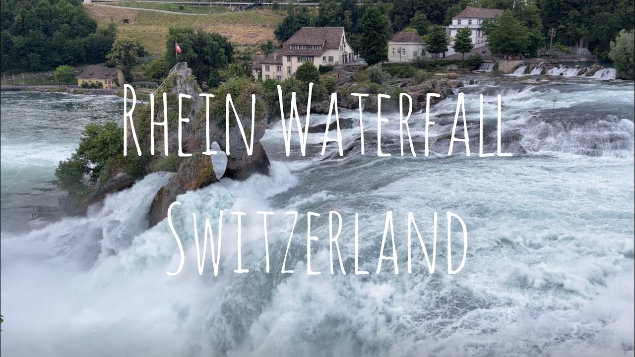 Switzerland. Rhein Waterfall. Walking in 4K/60 fps