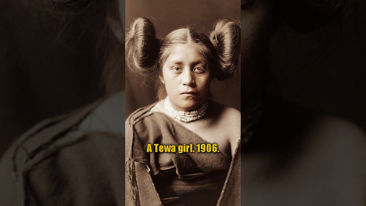 A Tewa girl, 1906 - Natives Animated in Color! 