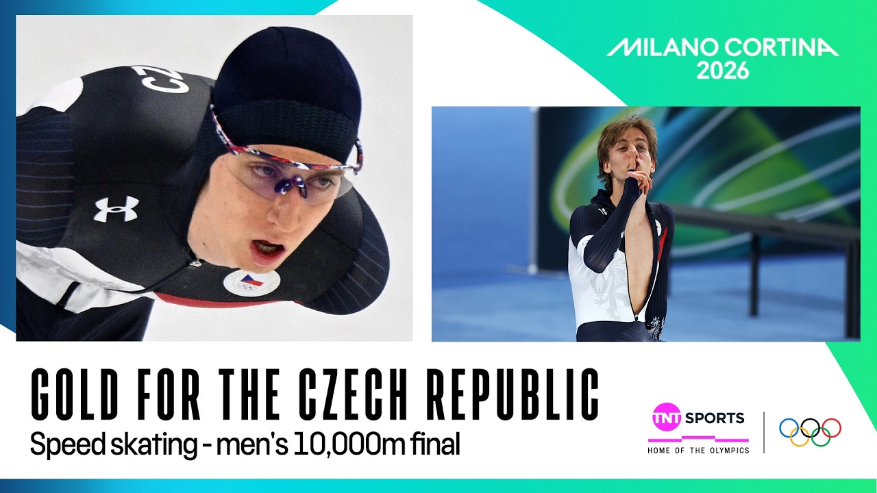 Metodej Jilek WINS GOLD in Men's Speed skating 10,000m final 🤩 | Winter Olympics 2026