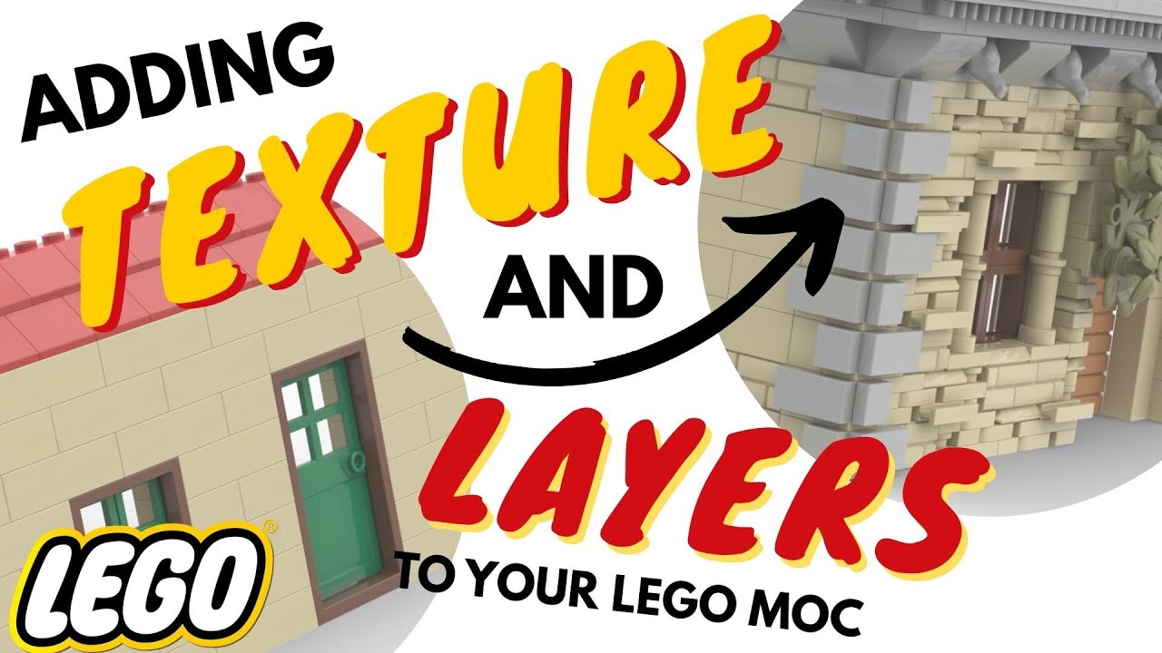 TUTORIAL: How to add TEXTURE and LAYERS to your MOC | #lego #legoacademy
