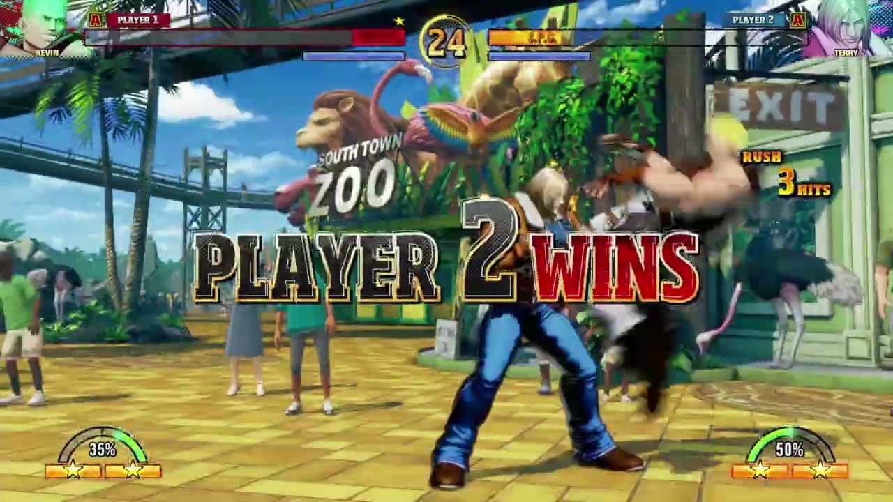 Fatal Fury COTW Ferno Kevin VS DarkKing Terry High Level Gameplay