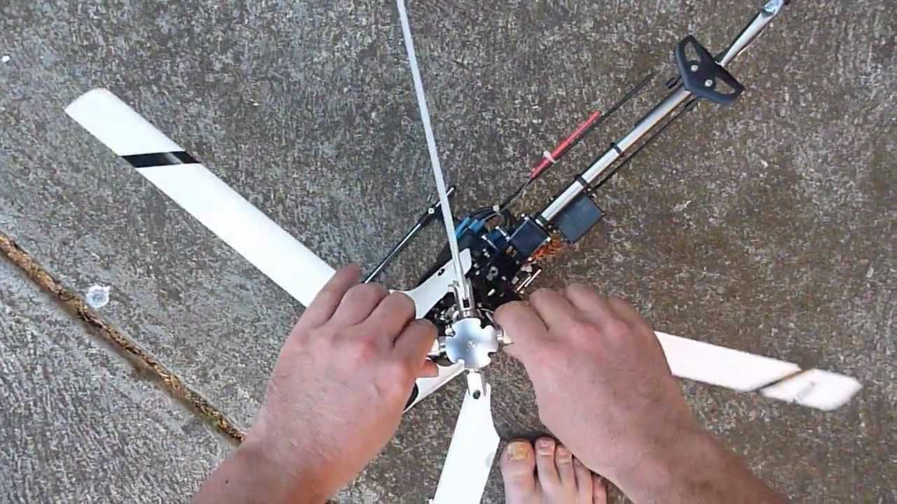 HK-450 v2 - 4 Blade head Disaster - Converted to DFC head
