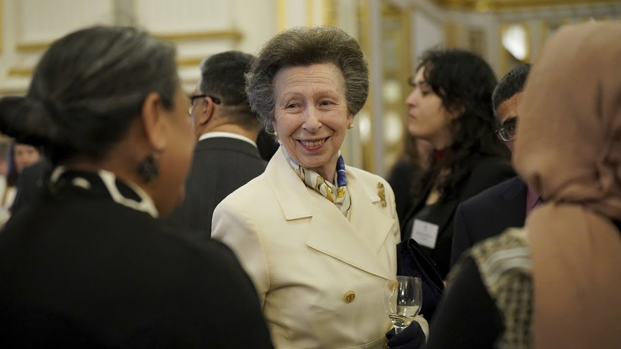 ‘She is class, she is sophistication’: Princess Anne stuns in reused wedding outfit