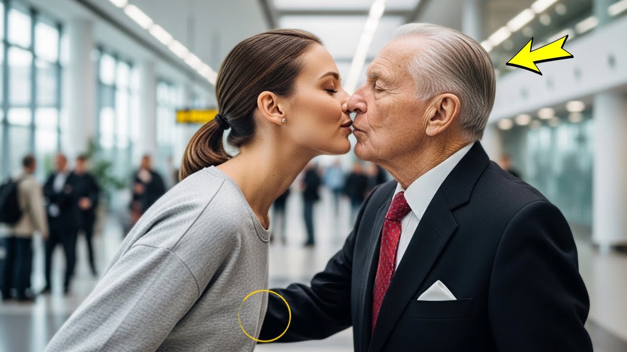 UNA DONNA BACIA UN MILIONARIO IN AEROPORTO… E UNA RIVELAZIONE CAMBIA TUTTO TRA LORO