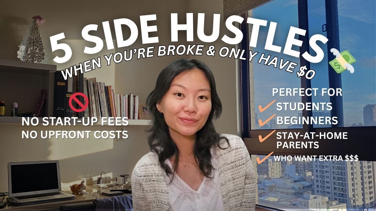 5 EASY Side Hustles You Can Start TODAY With $0 (🚫 Upfront Costs)