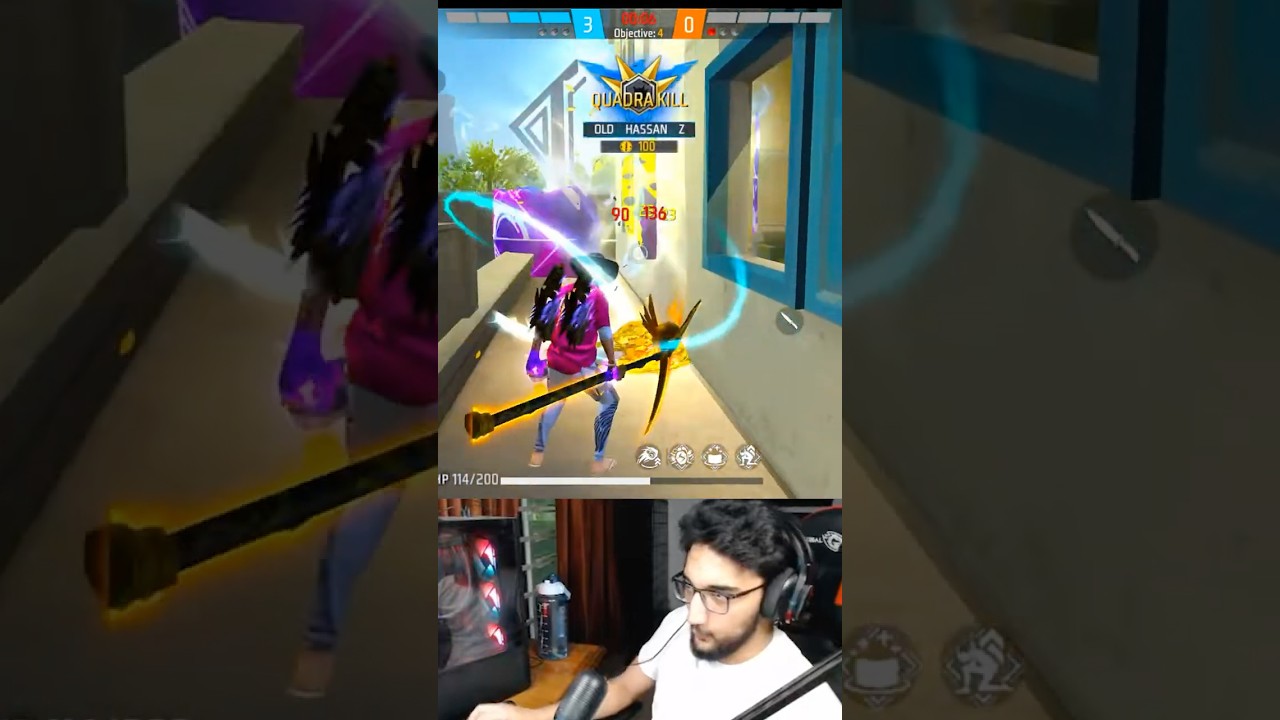 Fastest Quadra Kill 😱 #freefire