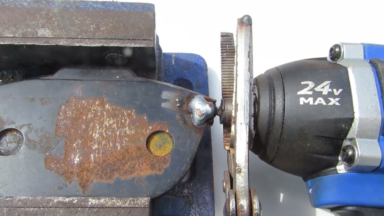 Welded the stuck bit to a used disc brake pad.