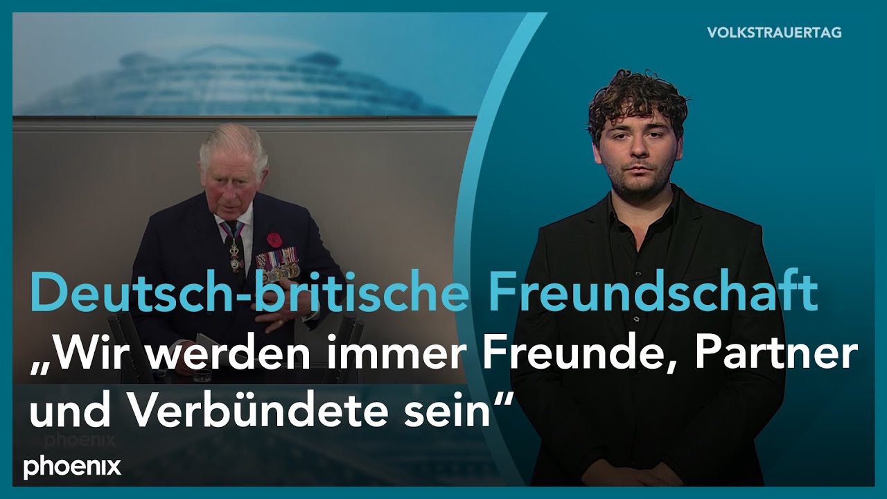 Volkstrauertag: Rede von Prinz Charles im Bundestag