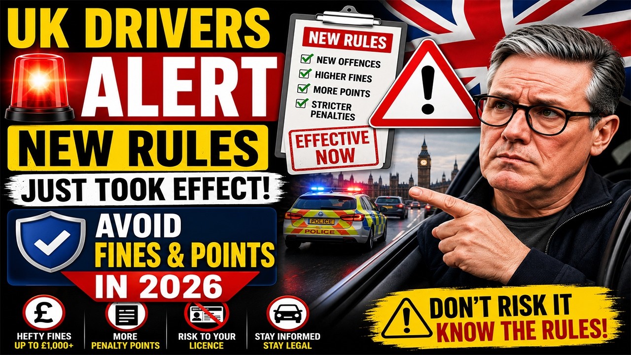 UK Drivers ALERT New Rules Just Took Effect &ndash; Avoid Fines & Points in 2026