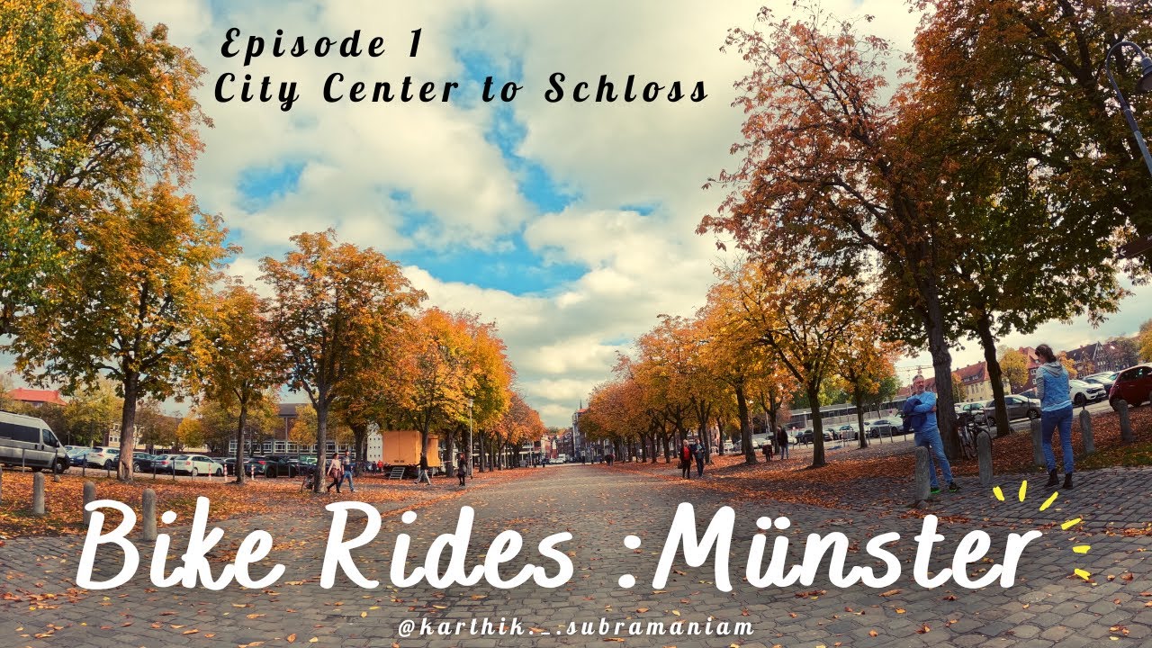 Bike Ride in the city of Münster | Beautiful Autumn | Fall 2022 | Germany