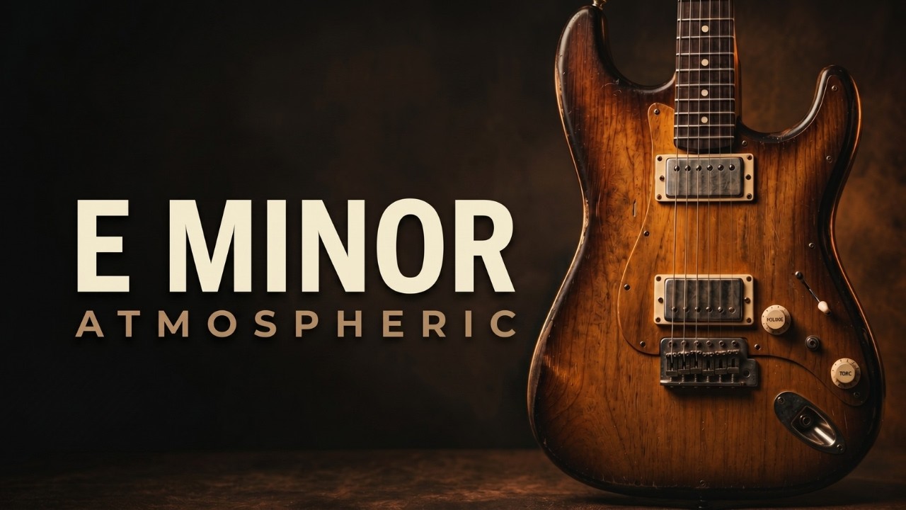 Atmospheric Rock Backing Track in E Minor | 72 BPM Guitar Jam