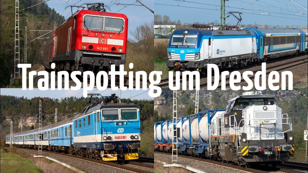 Trainspotting um Dresden: Böhla, Radebeul, Elbtal, Cossebaude, Dresdner Heide - tolle Eindrücke