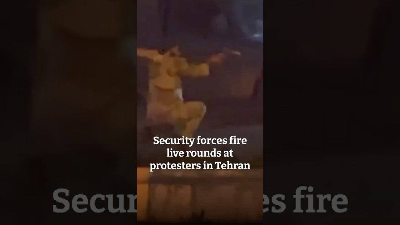 Security forces fire live rounds at protesters in Tehran, video shows