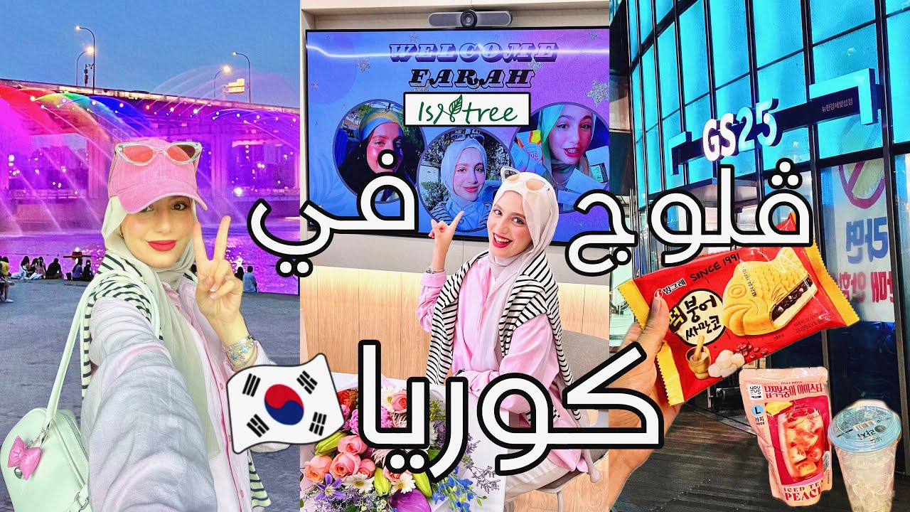 جولة في بيتي في كوريا | اجتماع مع اسنتري للعناية بالبشرة | نهر الهان بالليل و النافوره | بقالة كورية
