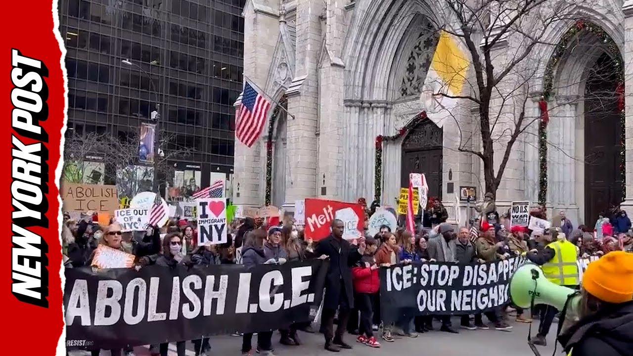 Anti-ICE Protesters March Through NYC