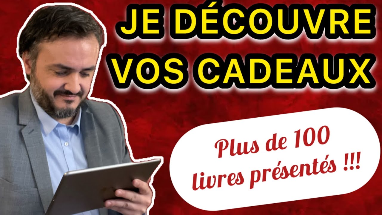 🎁JE DÉCOUVRE VOS CADEAUX DE NOËL | PLUS DE 100 LIVRES PRÉSENTÉS !📚