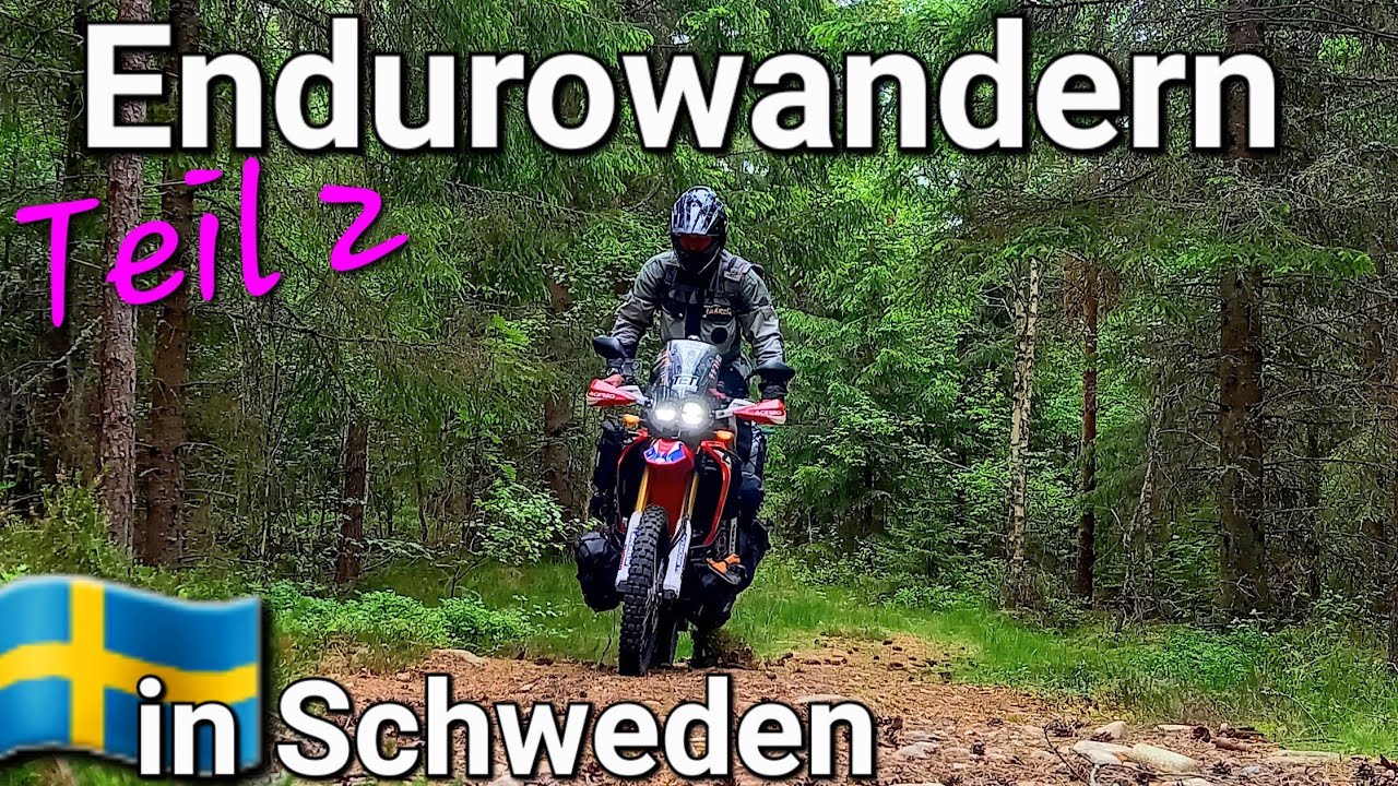 Endurowandern Teil 2 in 🇸🇪 Schweden weiter Kurs 🇳🇴 Norwegen | Übernachtungen in Sheltern 🏕🔥 #honda