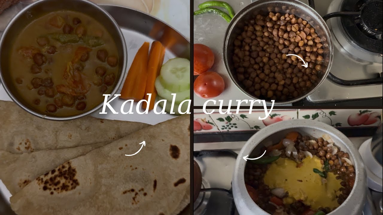 Kadala curry # black Chana gravy #chapati #puttu #appam 
