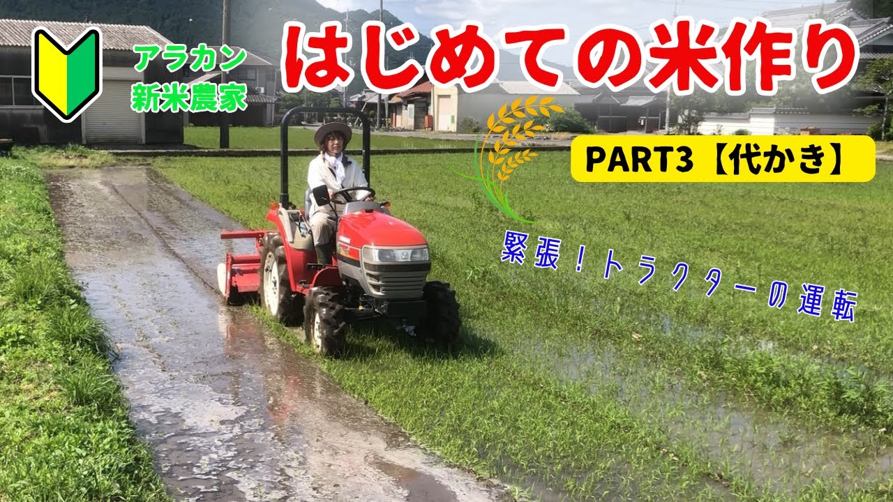 【米作り】アラカン新米農家のはじめての米作り③【代かき】