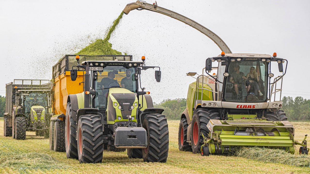 [2025] Rozs Szenázsolás 7x CLAAS 3x JOHN DEERE | Green forage harvest 2025