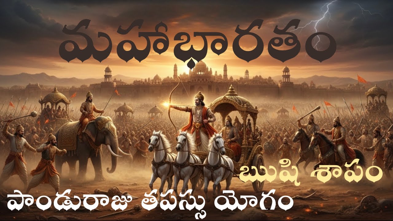 మహాభారతం EP-7 | ధర్మ సందేశం | పాండురాజు మాద్రి వివాహం | ఋషి ఇచ్చిన శాపం | పాండురాజు తపస్సు యోగం 