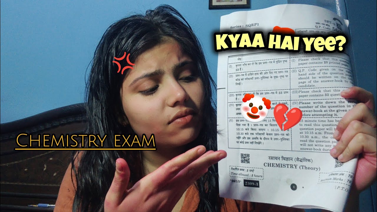 Chemistry board exam'26||Worst exam ever 🤡💔|| Lost School id card||Rashii Gautam #cbse 