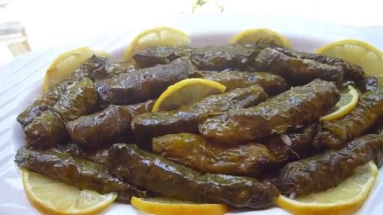 Gefüllte frische Weinblätter-Vegan-Taze yaprak sarmasi/meinerezepte