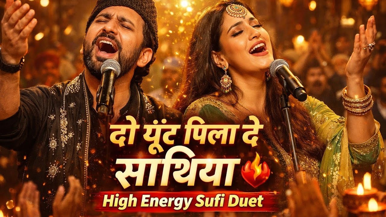दो घूँट पिला दे साथिया ❤️‍🔥 | High Energy Sufi Duet 2026 |