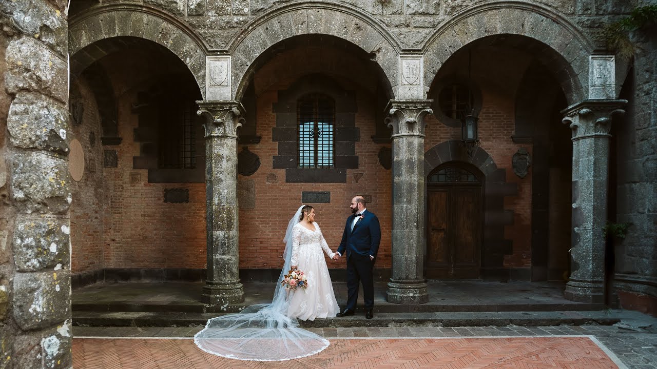 Luxury and Elegant Destination wedding in Umbria at Castello di Torre Alfina, Orvieto // Nicole+Tano