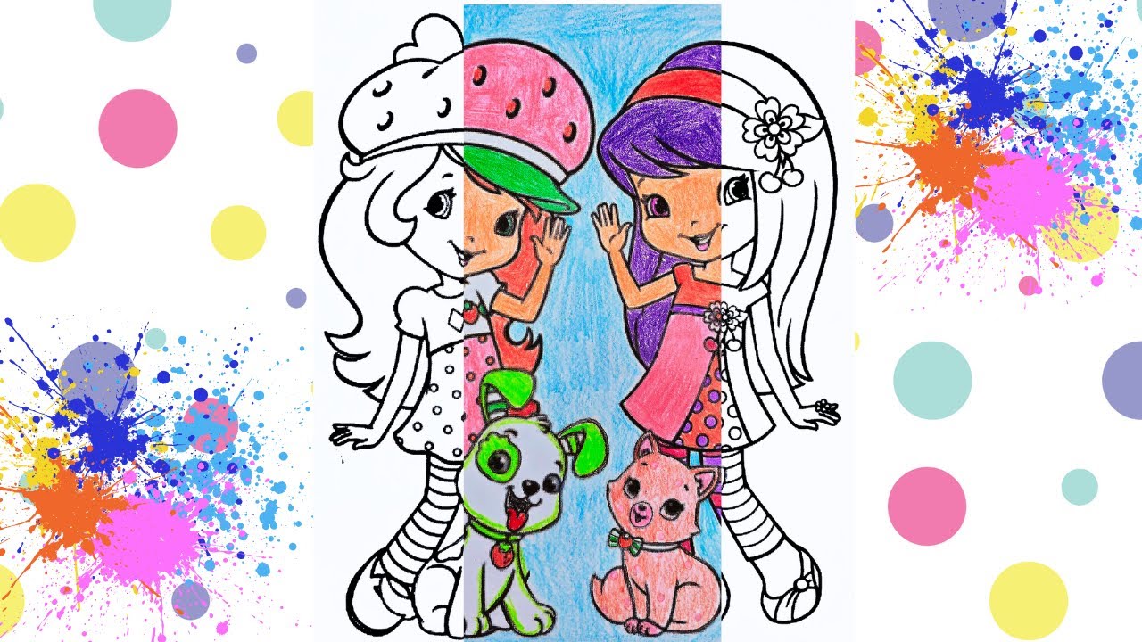 Strawberry Shortcake and Cherry Jam Colouring