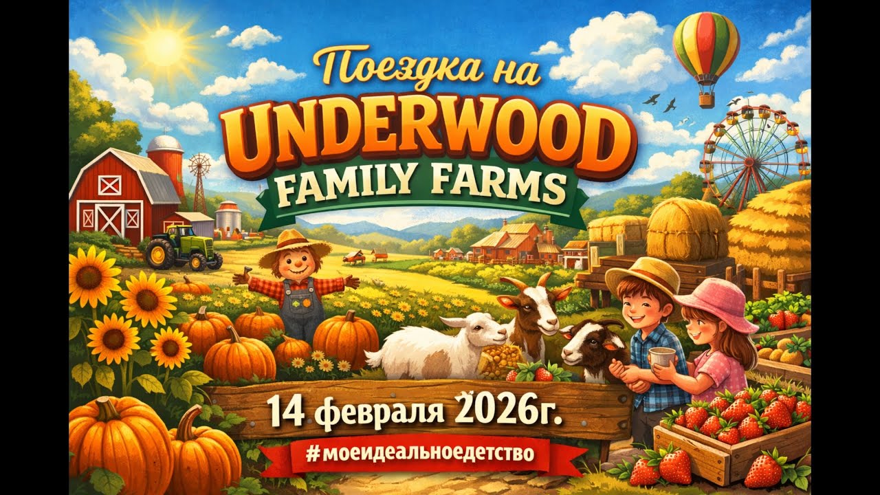 Поездка на ферму Underwood, штат Калифорния.