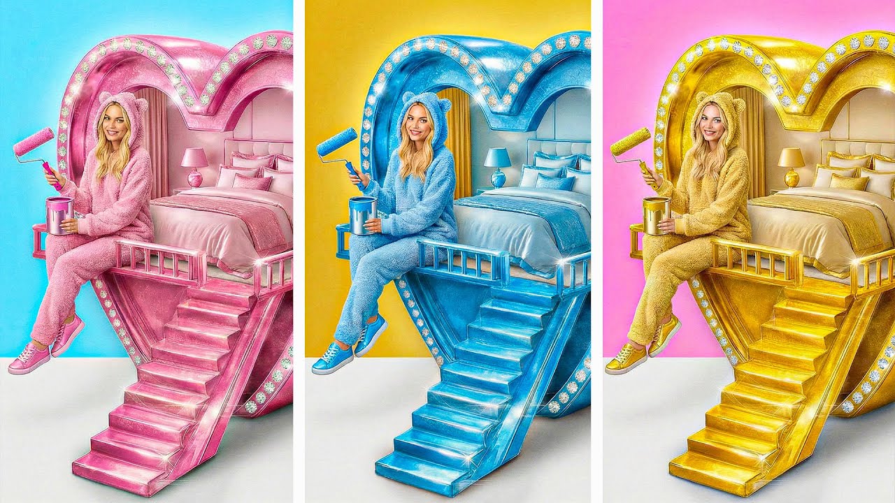 Color Clash: Labubu's Dream Home Showdown!