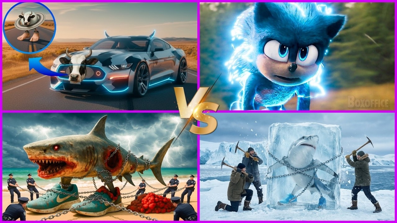 Tralalero tralala 🆚️ Sonic hedgehog 🆚️ Super car 🆚️Mutant shark tiles edm rush