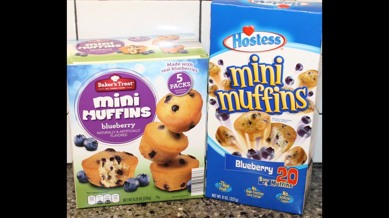 Blueberry Mini Muffins Blind Taste Test: Hostess vs Aldi’s Bakers Treat