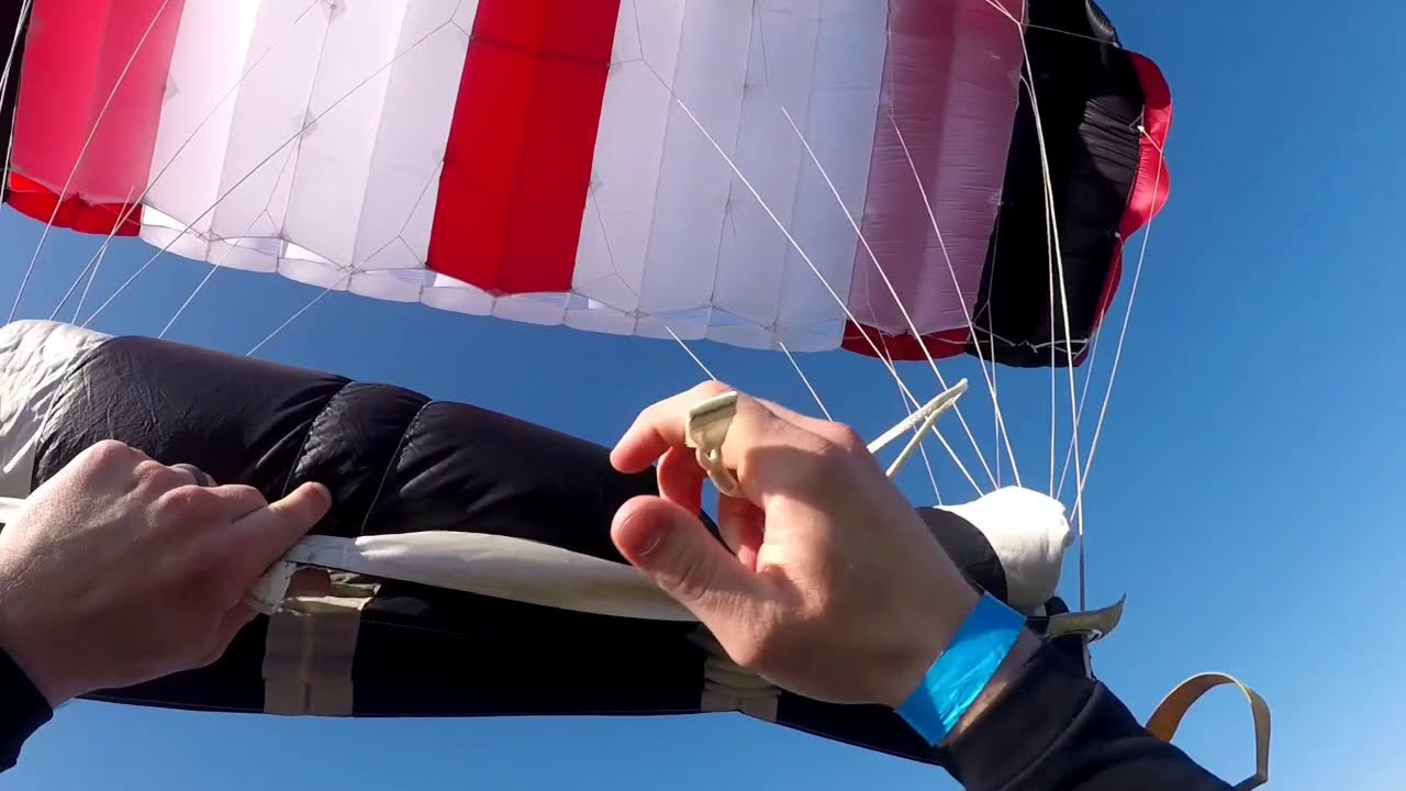 Becoming a skydiver | Lost control | Line twist | Freefall course demonstration