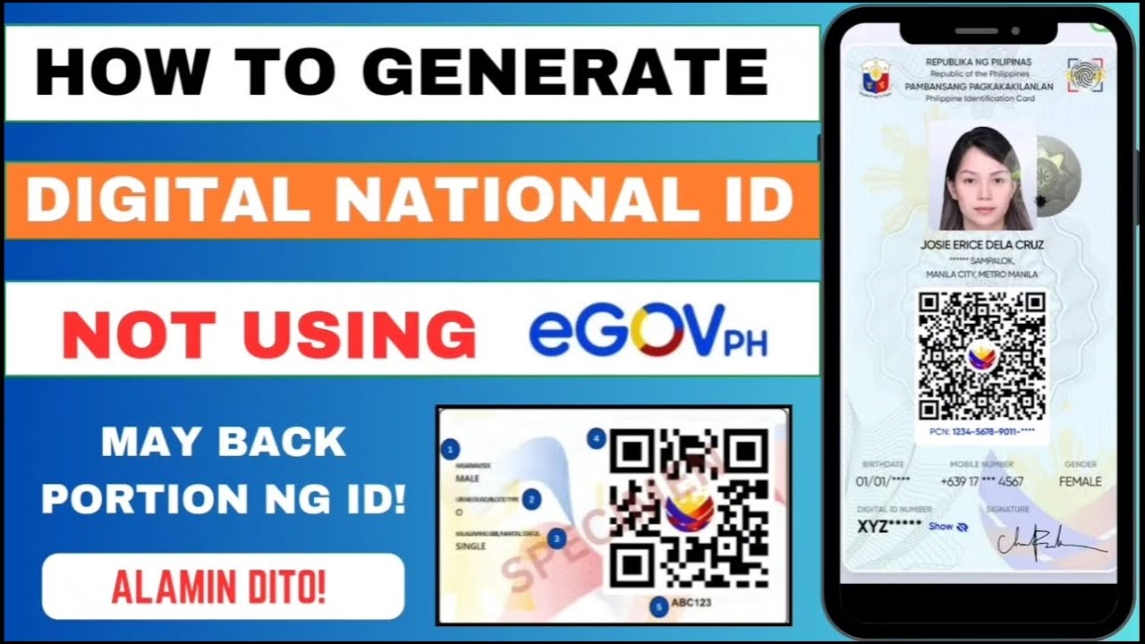 HOW TO GENERATE DIGITAL NATIONAL ID NOT USING eGOVPH | HR LEAH G.