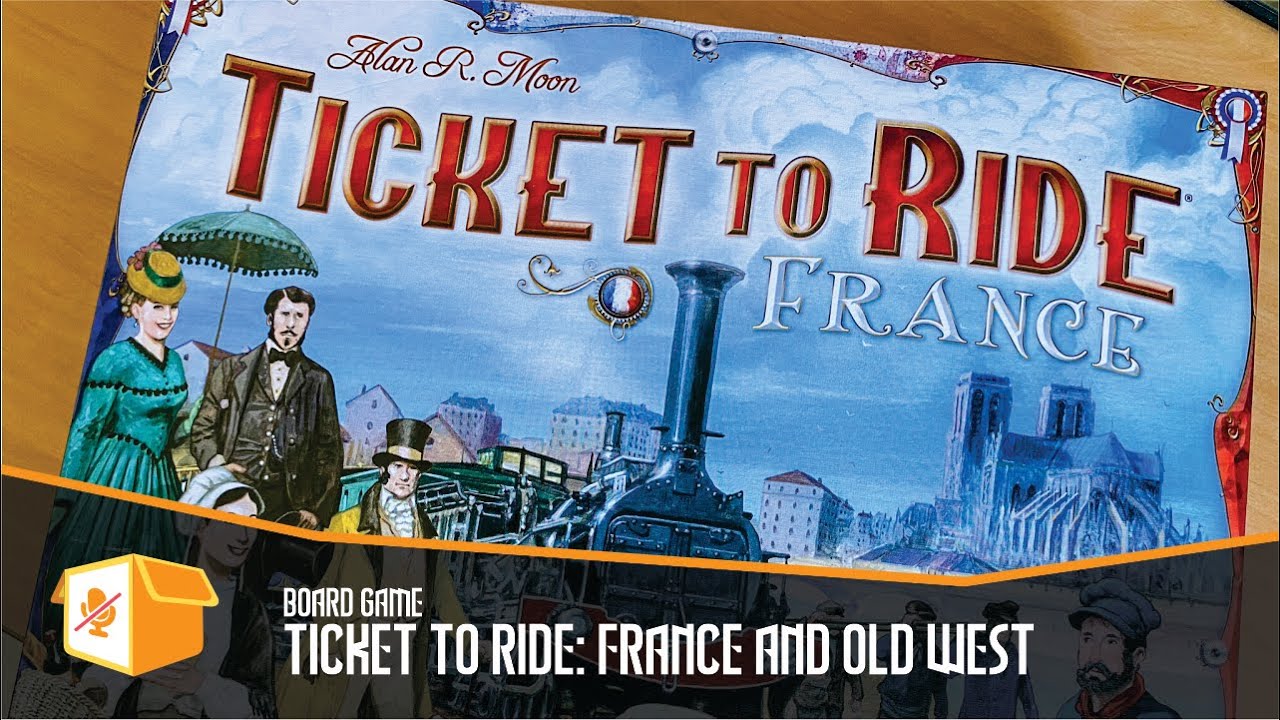 Unboxing Ticket to Ride: France and Old West Expansion | Board Game | MutedBox