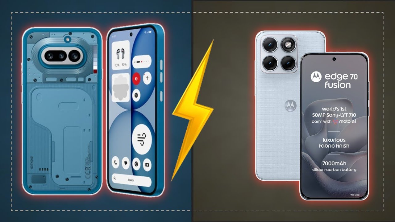 Full Comparison : Nothing Phone 4a Vs Moto Edge 70 Fusion 