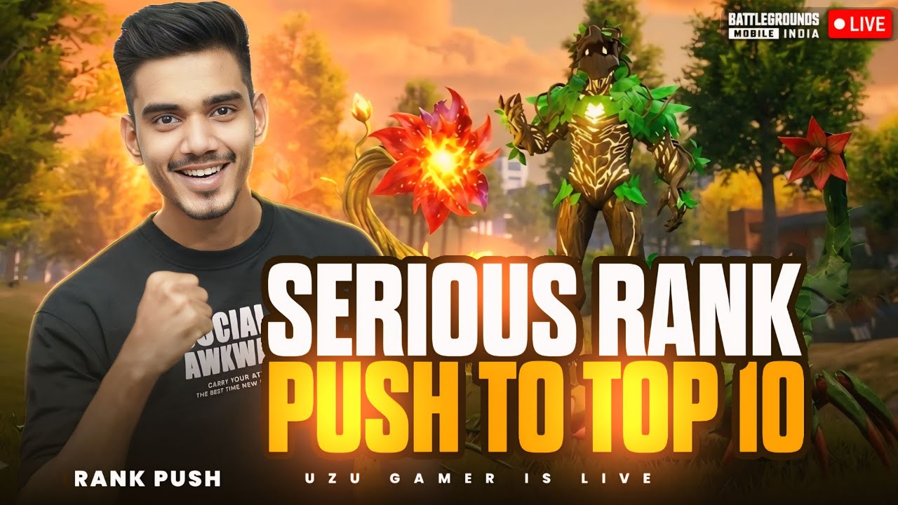 TOP 10 IN INDIA TODAY ? | CONQUEROR RANK PUSH DAY 14 | BGMI LIVE | UZU GAMER