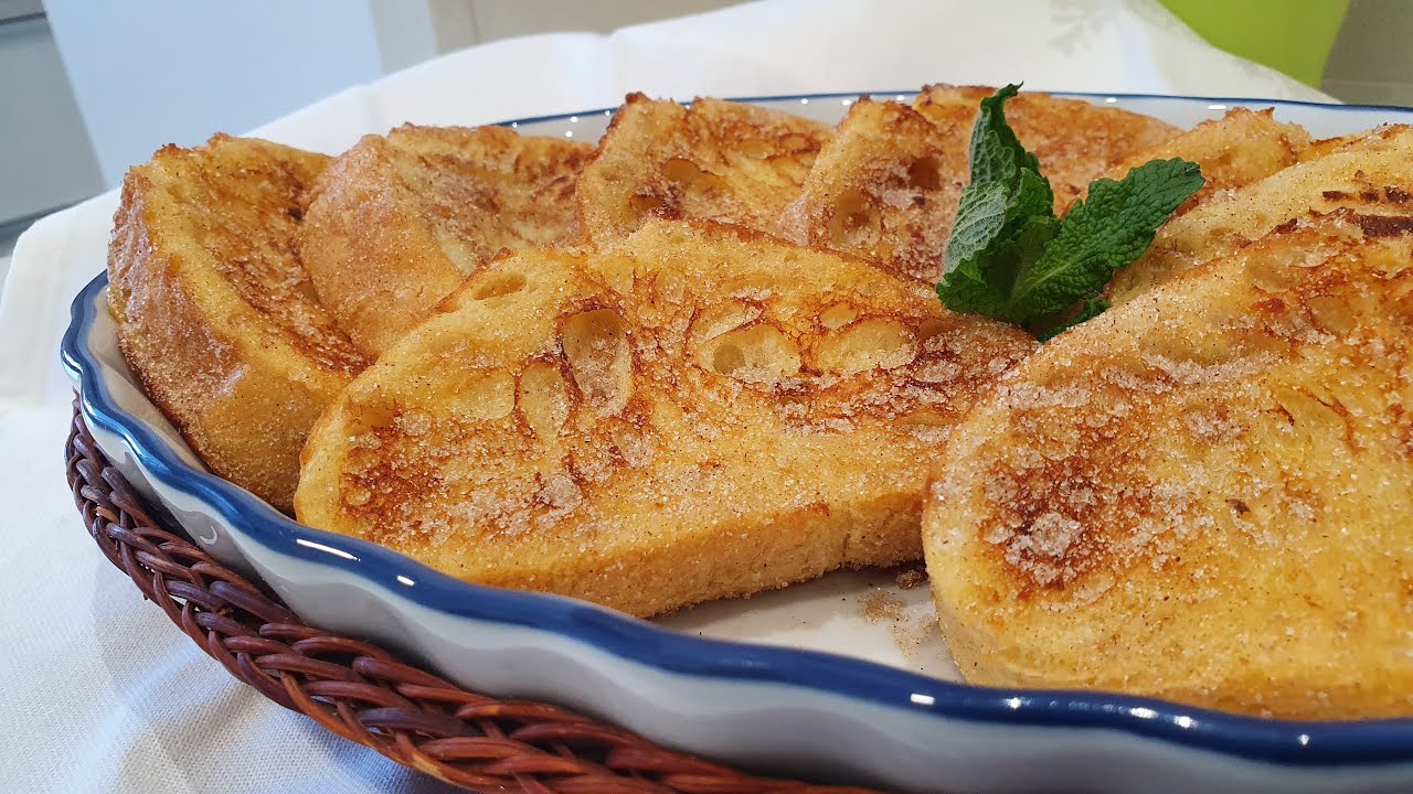 Torrijas de leche al horno. Receta clásica