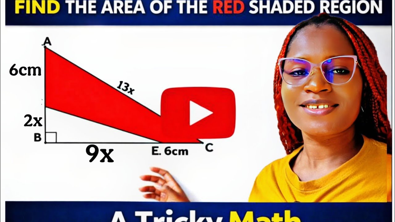 A Nice but tricky geometry math question| can you find the area of the shaded region?