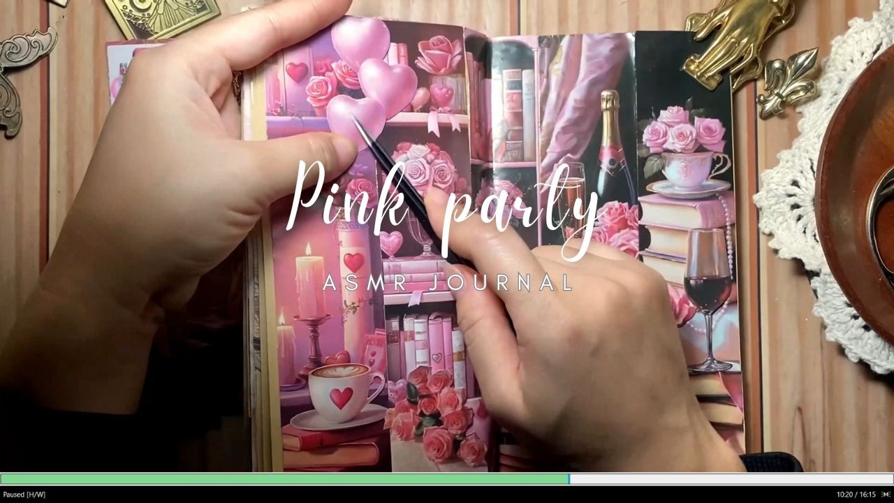 ASMR Journal | Pink party | Have a good journal