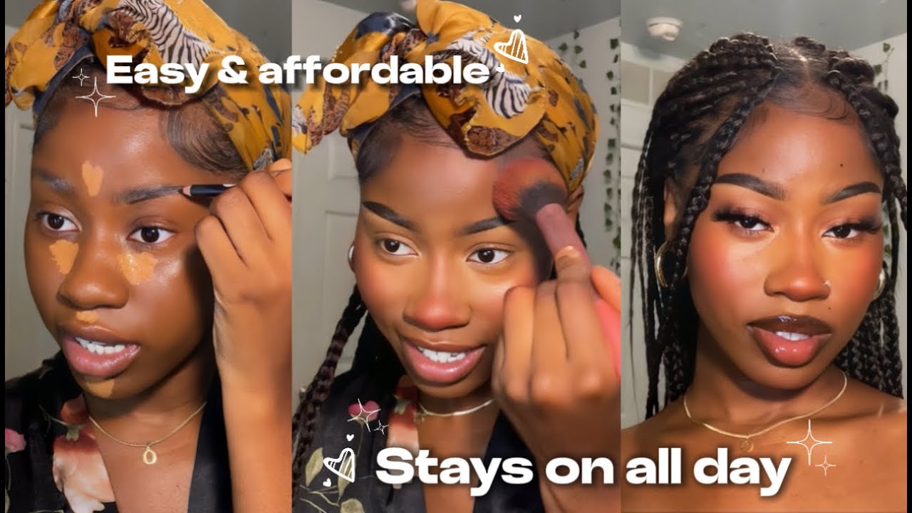 long-lasting summer makeup tutorial | black girl makeup